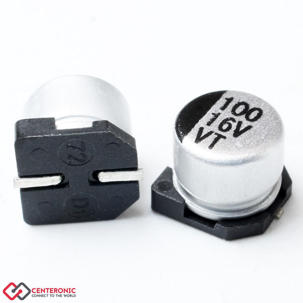 خازن الکترولیت 100uF 16v
